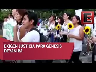 Estudiantes marchan para exigir justicia por el asesinato de Génesis Deyanira Urrutia