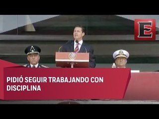 EPN encabeza ceremonia de clausura-inicio de cursos en Colegio Militar