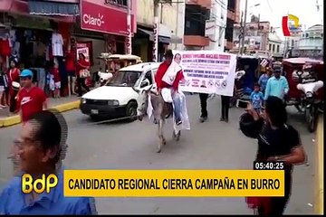 Tumbes candidato a la región decidió cerrar su campaña de una manera muy peculiar