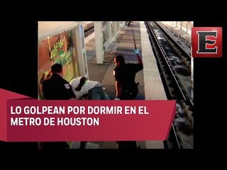 Policías golpean a afroamericano en el Metro de Houston