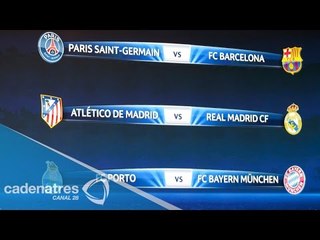 Listos los cuartos de final de la Champions League
