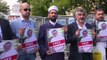 وقفة تضامنية مع الصحافي المفقود جمال خاشقجي أمام القنصلية السعودية في اسطنبول