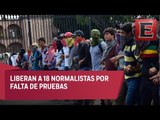Liberan a 18 normalistas detenidos en Michoacán