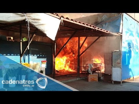 Comerciantes de la Central de Abastos afectados en incendio serán reubicados