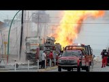 Incendio de camión en NL deja dos personas muertas