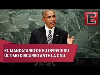 Obama pide ante la ONU poner fin a la violencia en Siria