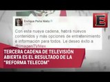 EPN desea éxito a Imagen Televisión a través de Twitter