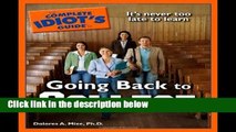 [P.D.F] The Complete Idiot s Guide to Going Back to College (Complete Idiot s Guides (Lifestyle