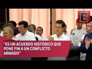 Enrique Peña Nieto acude como testigo a la firma del acuerdo de paz