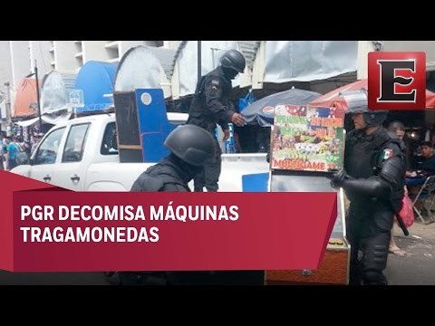 Decomisan 169 máquinas tragamonedas en la CDMX