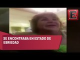 VIDEO:  Lady Campeche insulta a turistas alemanes