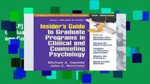 [P.D.F] Insider s Guide to Graduate Programs in Clinical and Counseling Psychology: 2018/2019