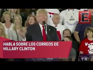 Trump vuelve a atacar a Hillary Clinton en conferencia