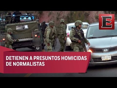 Detienen a presuntos responsables del asesinato de normalistas en Guerrero
