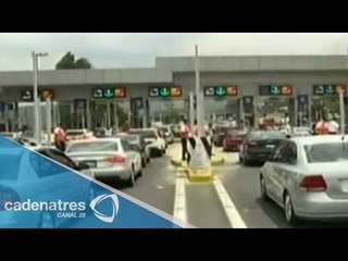 Carga vehicular en la México-Cuernavaca por puente vacacional