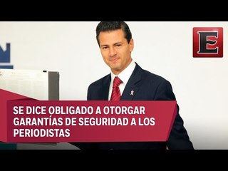 Respeta gobierno la libertad de expresión: Peña Nieto