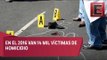 Crimen organizado en México deja 14 mil muertos en lo que va del año