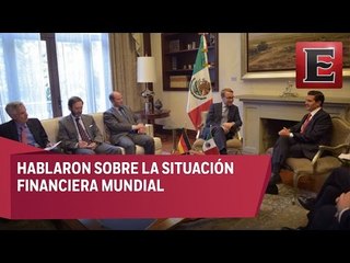EPN se reunió con el presidente del Banco Central de Alemania