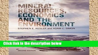 Review  Mineral Resources, Economics and the Environment