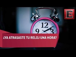 Termina horario de verano; atrase una hora tu reloj