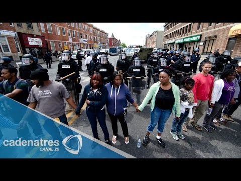 En vigor toque de queda en Baltimore por disturbios