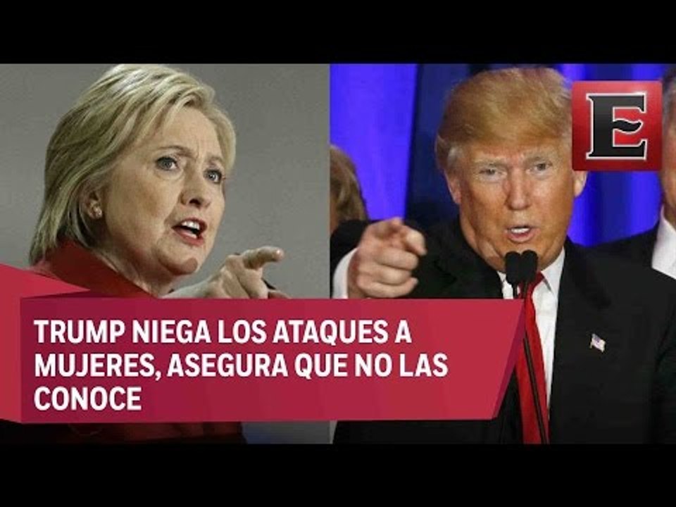 Hillary cuestiona a Trump sobre ataques a mujer...