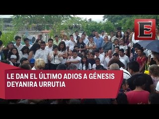 Despiden a Génesis Deyanira Urrutia, estudiante asesinada en Veracruz