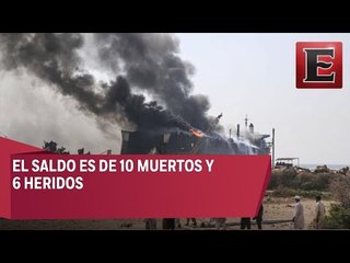 Explosión en buque petrolero en Pakistan