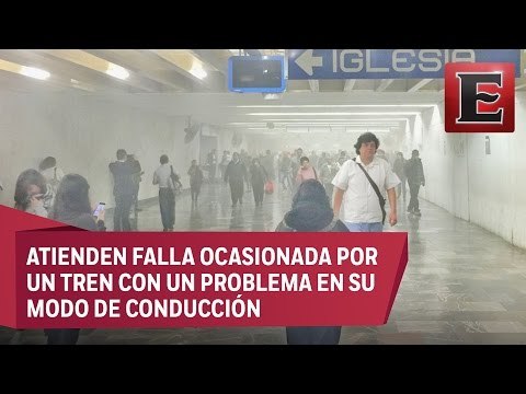 Falla técnica en tren genera humo en el Metro Hidalgo