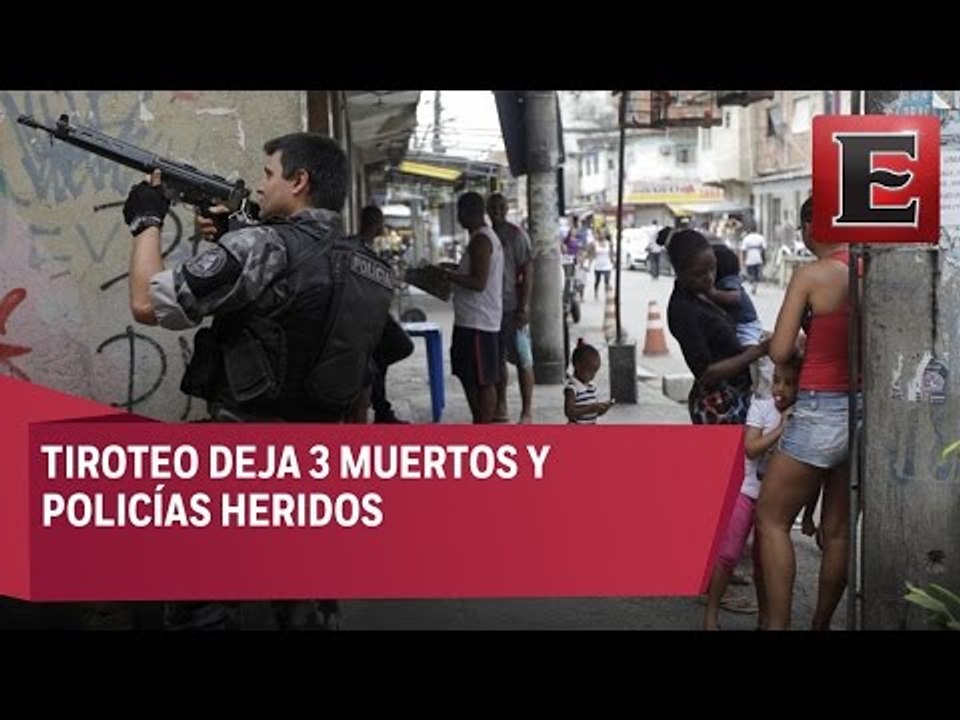 Se registra tiroteo en favelas de Brasil