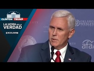 El republicano Mike Pence emitió su voto