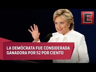 Hillary Clinton gana tercer debate a Trump, aseguran sondeos
