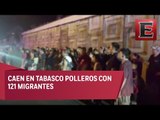 Aseguran camión con 121 migrantes centroamericanos