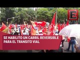 Antorchistas bloquean Paseo de la Reforma