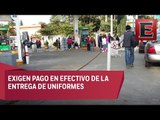 Trabajadores del Sector Salud toman  gasolinera en Oaxaca