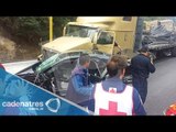 Accidente de tránsito en la México-Toluca deja 10 heridos