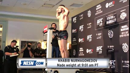 Khabib Nurmagomedov Makes UFC 229 Weight First 🥊 - thumbnail