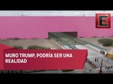 Así se podría ver el muro fronterizo entre Eu y México