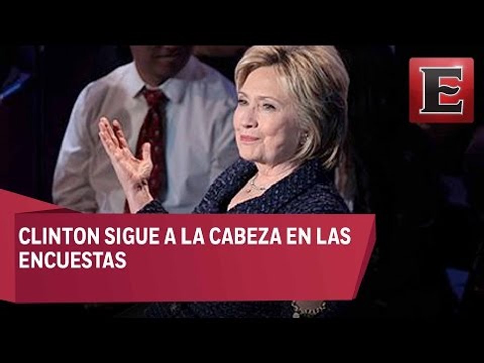 Hillary Clinton aventaja por pocos puntos a Donald Trump