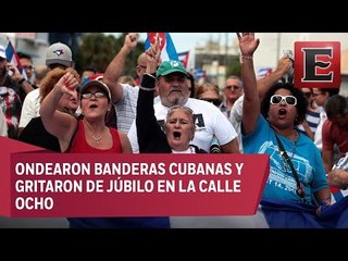 Festejos en Miami por el fallecimiento de Fidel Castro