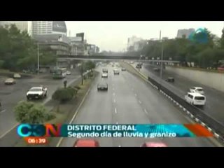 Fuerte granizada sorprende a capitalinos