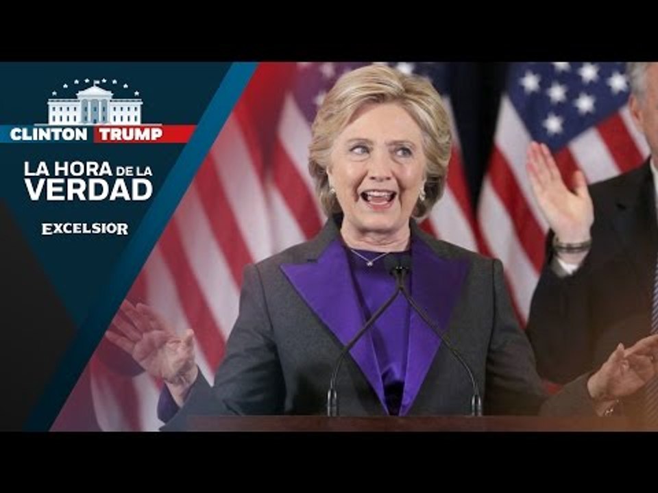 Hillary Clinton reconoce su derrota y ofrece apoyo a Trump