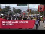 Trabajadores del sector salud realizan bloqueos en Oaxaca