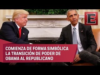 Incómodo encuentro entre Obama y Trump en la Casa Blanca