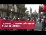 Capitalinos se dan cita en el Zócalo para concierto de Alejandro Fernández