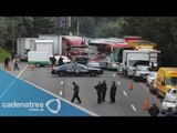 Choque de trailer en la carretera México-Toluca deja seis heridos