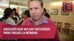 Héctor Lagunes afirma que no abandonarán el Palacio de Gobierno hasta que se les pague