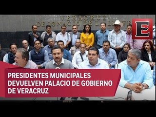 Retiran plantón en Palacio de Gobierno y Casa Veracruz