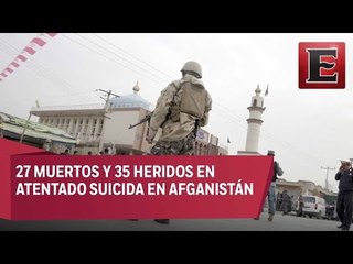 Télécharger la video: 27 muertos por atentado suicida contra mezquita en Afganistán