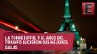 Monumentos emblemáticos de París se iluminan de verde contra el cambio climático